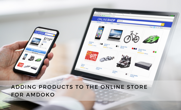 Adding products on the example of Amdoko